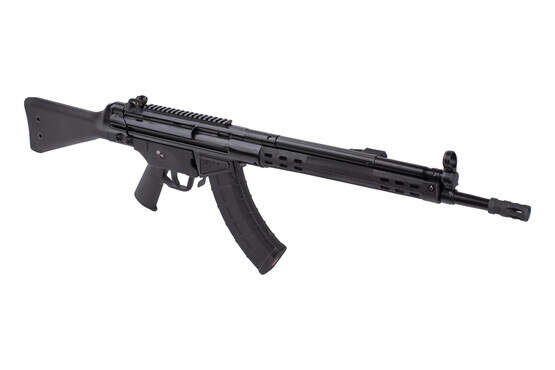 PTR 32 features an HK 91 clone styling, picatinny rail and fixed stock